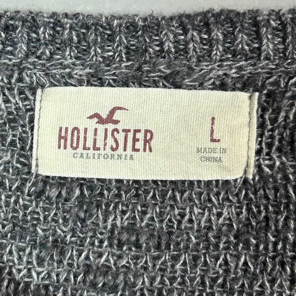 Fairy Grunge Sweater Large Hollister Gray Ruffle Peplum Raglan dark romantic
